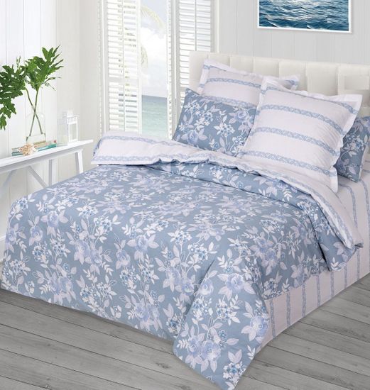 Семейный комплект постельного белья Ивона сатин