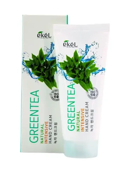 EKEL - КРЕМ ДЛЯ РУК С ЭКСТРАКТОМ ЗЕЛЁНОГО ЧАЯ GREEN TEA NATURAL INTENSIVE HAND CREAM, 100 ML