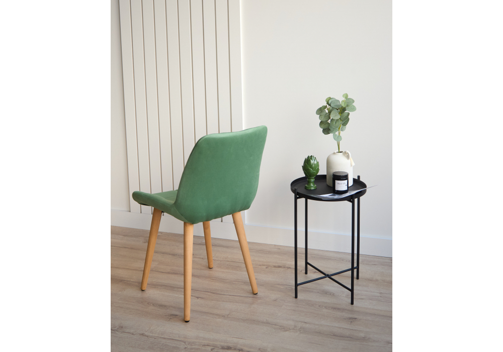 Стул деревянный Woodville Челси фисташковый (zd 651), светлое дерево np, ножки натуральные