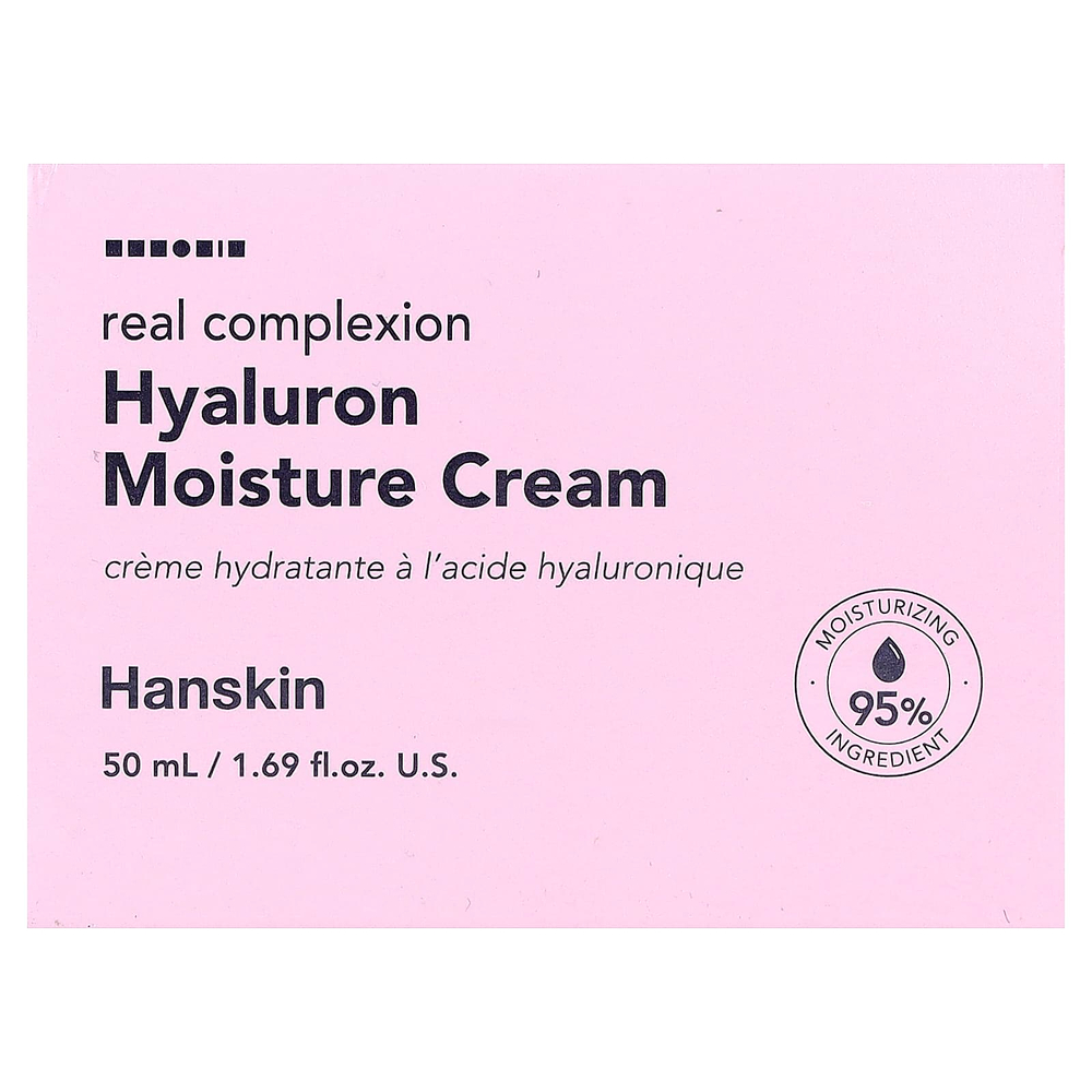 Hanskin, Real Complexion, увлажняющий крем с гиалуроновой кислотой, 50 мл (1,69 жидк. унции)