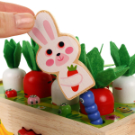 Развивающая игрушка деревянная Каталка-сортер, коробка C-41823