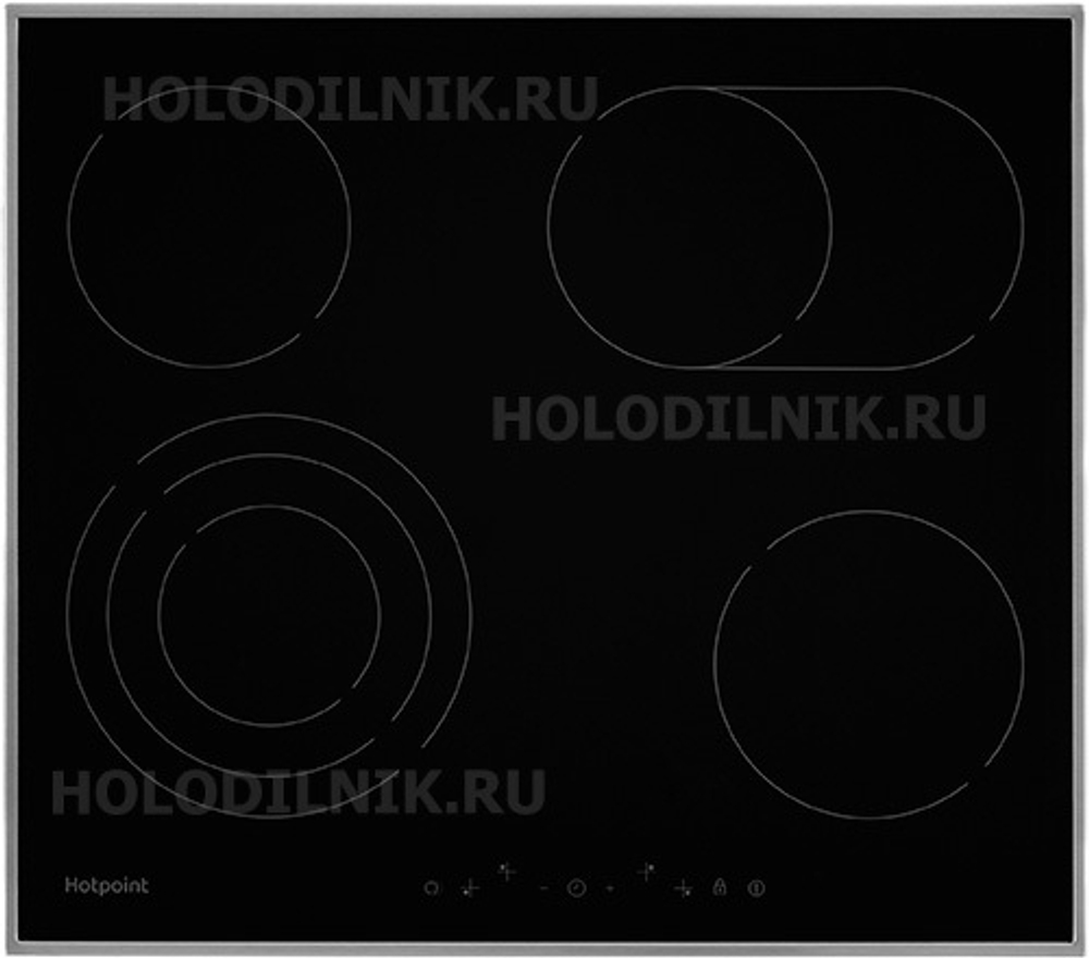 Электрическая варочная панель Hotpoint HR 6T7 X S черный