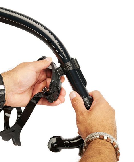 Трубка Seac Frontal Mesu черный/желтый