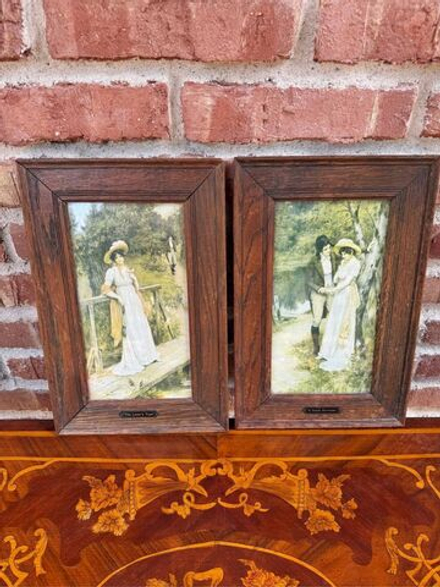Винтажные парные картины