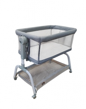 Детская приставная колыбель Sweet Baby Gioia серая