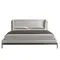 Кровать 7156/GC2123 серая ткань / кожа для матраса 180 x 200 cm.)
