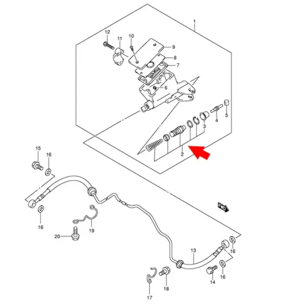 Suzuki 59800-08810 Ремкомплект машинки сцепления