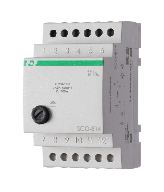 Регулятор освещенности (диммер) SCO-814 230В 4.5А IP20 (для ламп накал. мощностью до 1000Вт)