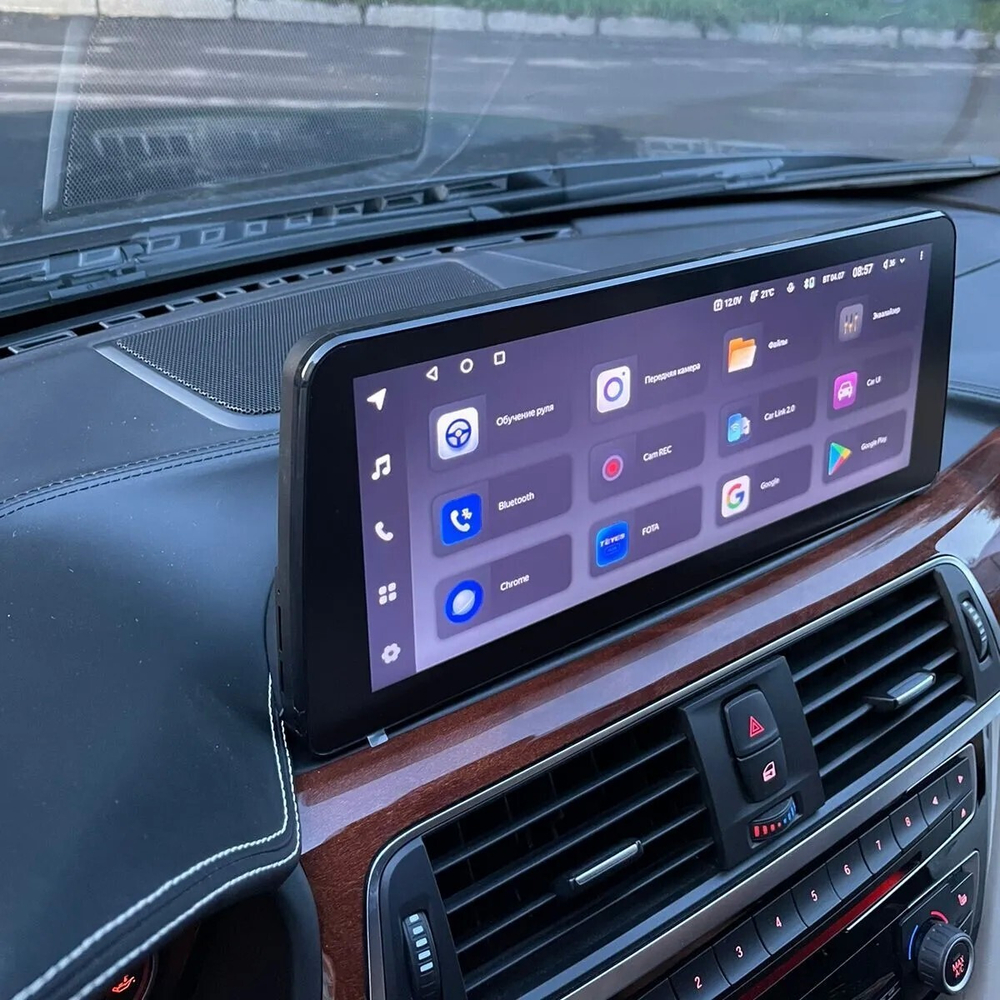 Магнитола для BMW 3 серия F30 2016-2020 и 4 серия F36, F32 EVO - Teyes LUX ONE монитор 12.3" на Android 10, CarPlay, 4G SIM-слот, 6/128ГБ