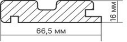 Профиль Старт МДФ Beats Black Lead, 2700*66,5*16