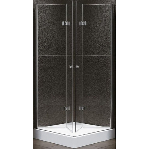 Душевой уголок Cezares ELENA-W-ASH-2-80/90-C-Cr профиль Хром стекло прозрачное