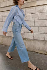 Z1975 ДЖИНСЫ-КЛОТТЫ С ВЫСОКОЙ ТАЛИЕЙ COMFORT - ZARA