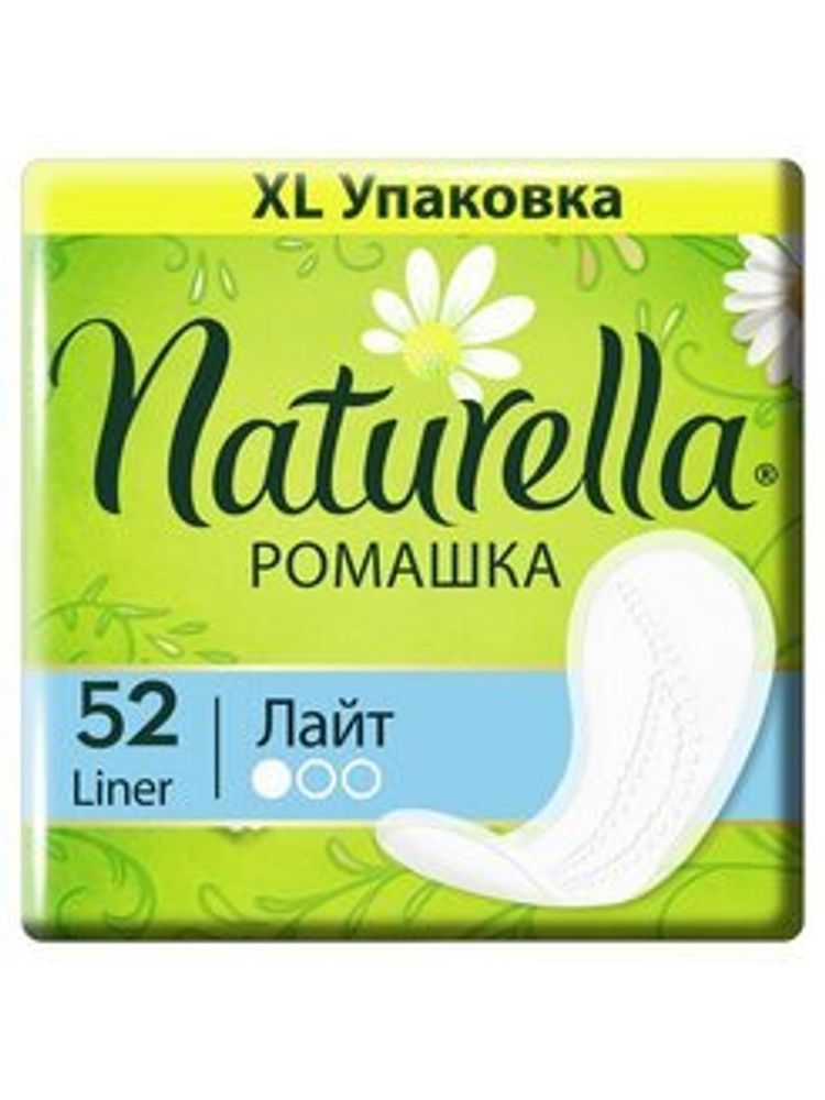 Naturella Прокладки женские гигиенические Light, ежедневные, с ромашкой, 52 шт