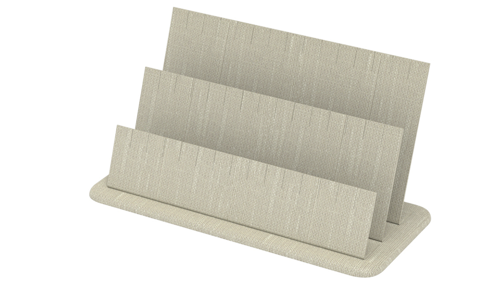 Подставка для 21 пар серег/42 подвесок/тройная/прорези/основание