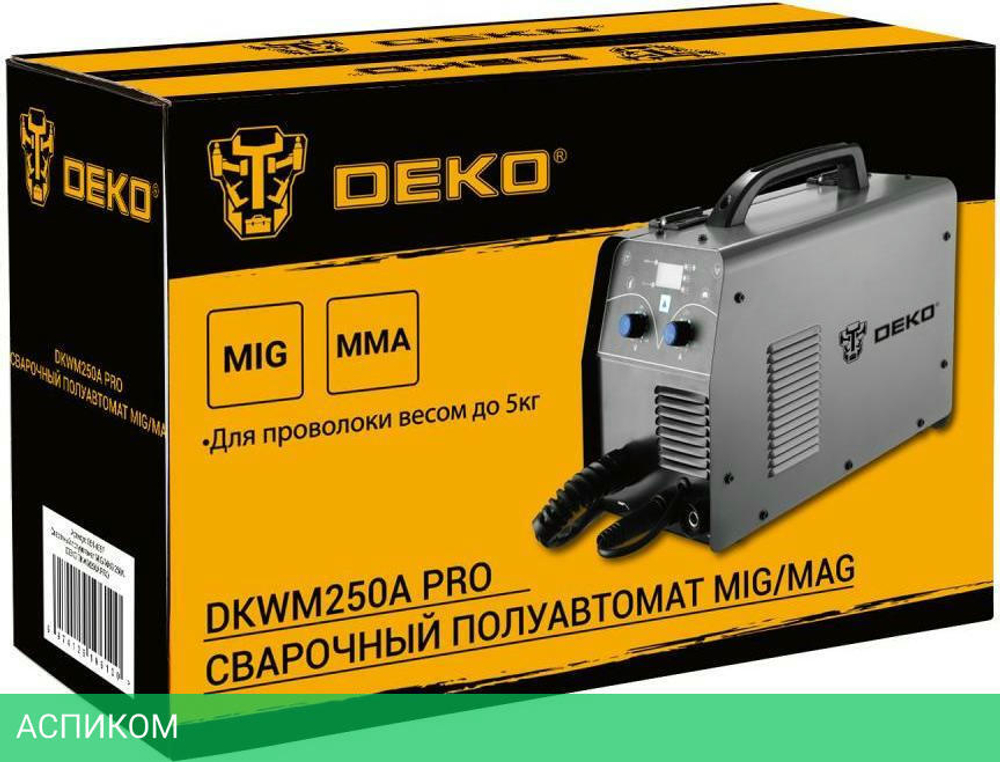 Сварочный инвертор Deko DKWM250A PRO (051-4687)