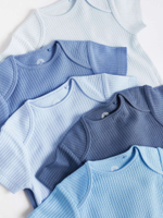 Боди с коротким рукавом для малышей Next T52-240, 5 шт., Синий, Голубой