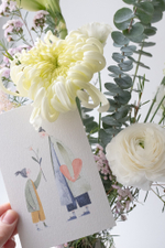 купить авторский букет с белыми цветами с доставкой по Москве