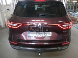 Фаркоп оцинкованный Galia N055C для Nissan X-Trail 2015-, Renault Koleos 2016-(паспорт и сертификат в комплекте)(без электрики)