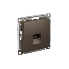 Розетка компьютерная AtlasDesign RJ45 кат.5E механизм мокко SE ATN000683