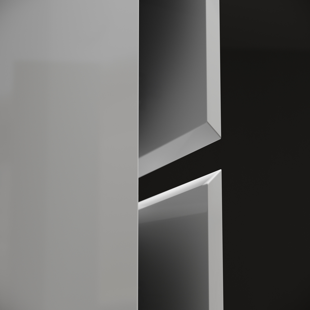 Шкаф-пенал подвесной Sancos Libra, белый глянец 350х300х1600 мм