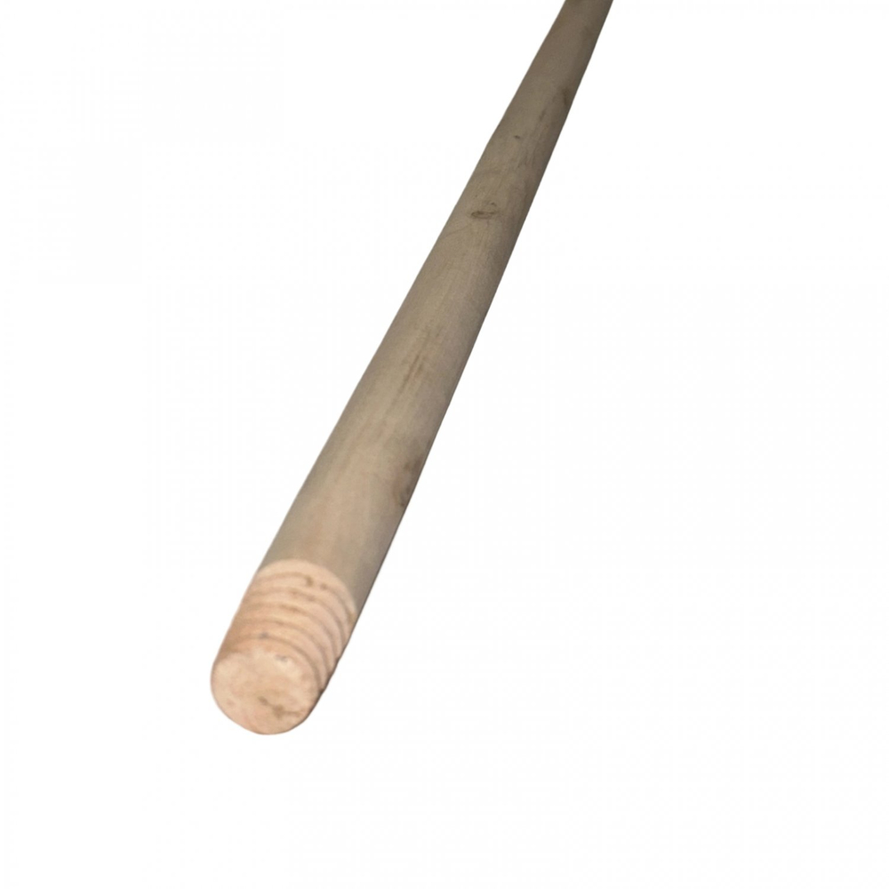 Черенок для щетки деревянный 22 мм 120 см (с резьбой)