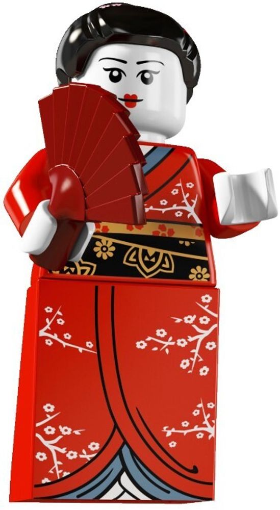 Минифигурка LEGO 8804 - 2  Кимоно Девушка