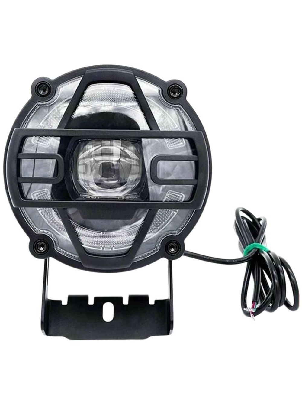 Фара круглая с сигналом D120мм для электровелосипедов