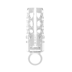 Стимулирующая вибро-насадка на пенис подхватом мошонки Vibrating Sleeve Enhancer, прозрачный (Цвет: прозрачный)