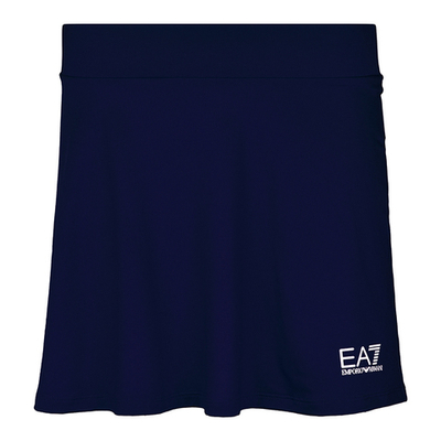 Теннисная юбка EA7 Woman Jersey Miniskirt - Blue