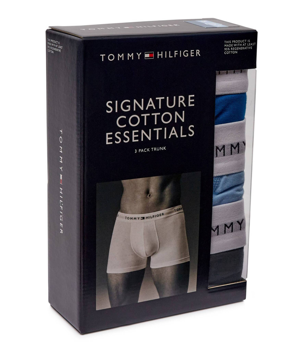 Трусики-боксеры 3шт. Tommy Hilfiger - голубой(UM0UM02761)