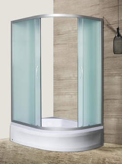 Душевое ограждение RIVER DON XL 120/90/24 МТ L Душевое ограждение без поддона 120х90х185 10000003376 Ассимметрия Правая или левая Хром матовый