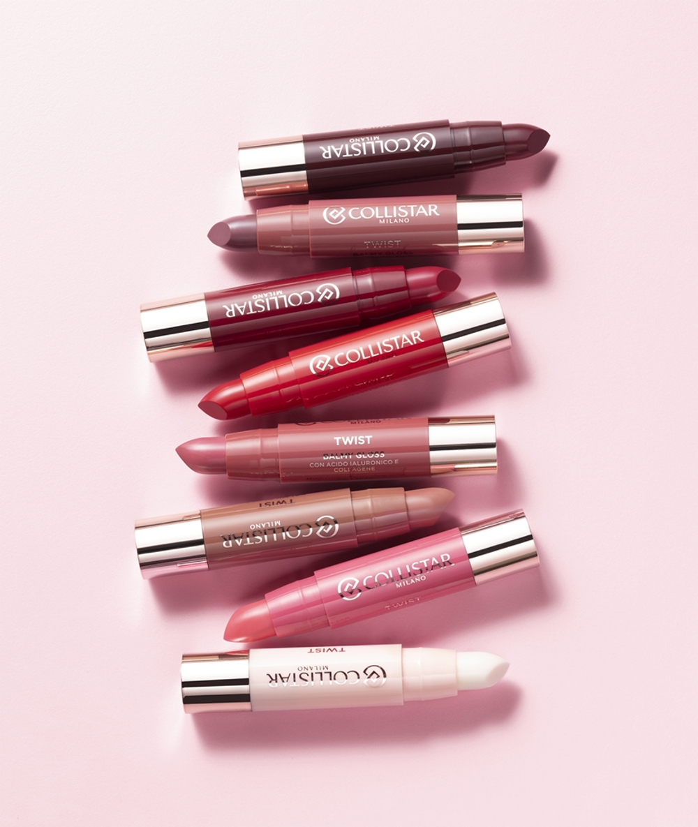 Collistar Twist Balmy Gloss - Увлажняющий бальзам для губ оттенок 216 Rose, 2 g