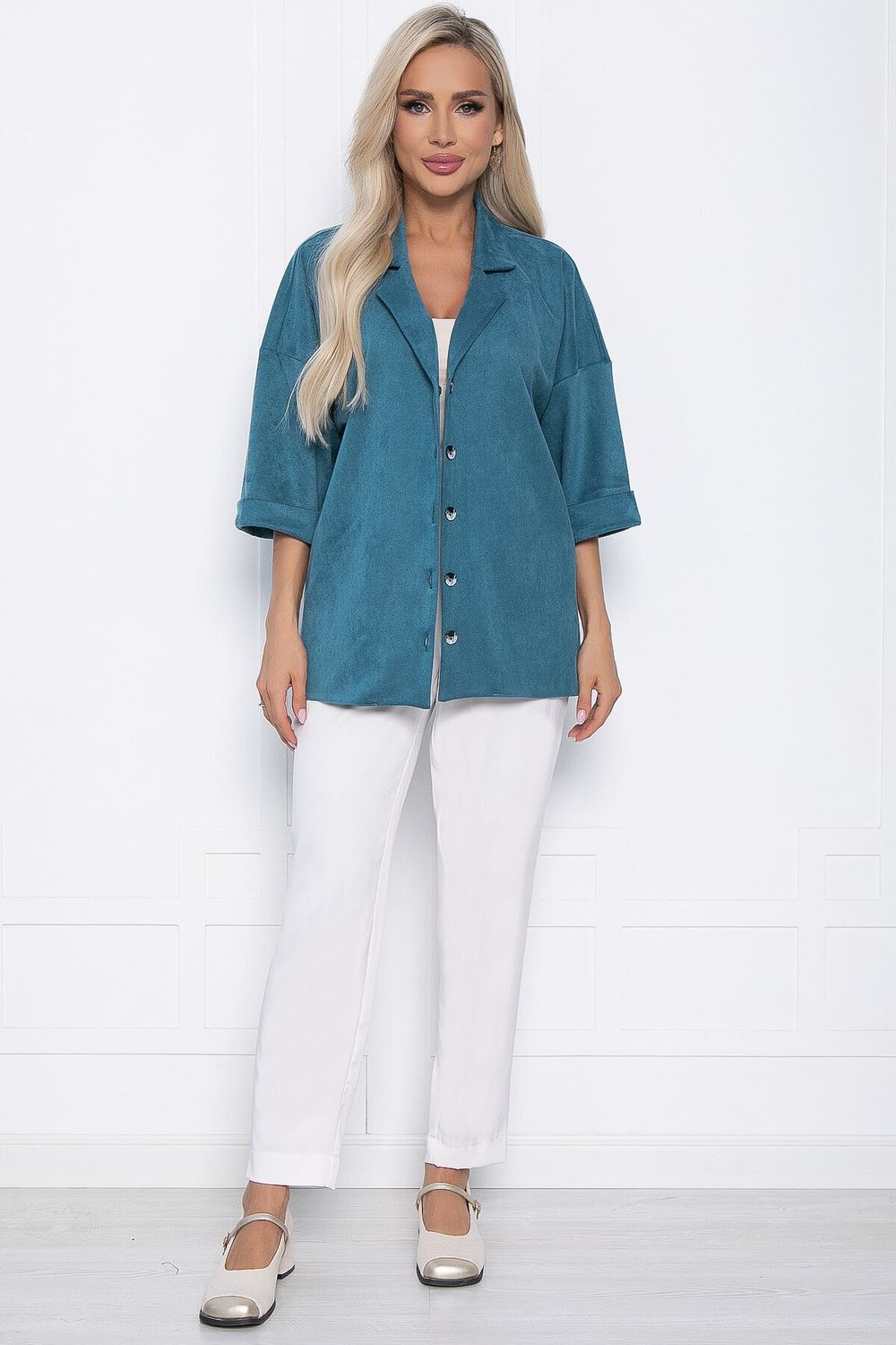 Жакет Ирвин (морская волна) Б10827 LT Collection (Акция)