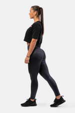 Брюки High Waist Glossy Look Bubble Butt Pants 586