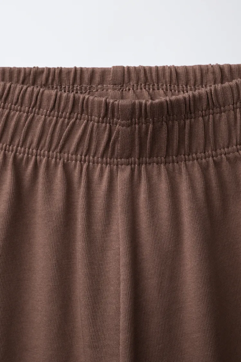 ZARA ПЛОТНЫЕ БРЮКИ WIDE LEG, КОРИЧНЕВЫЙ