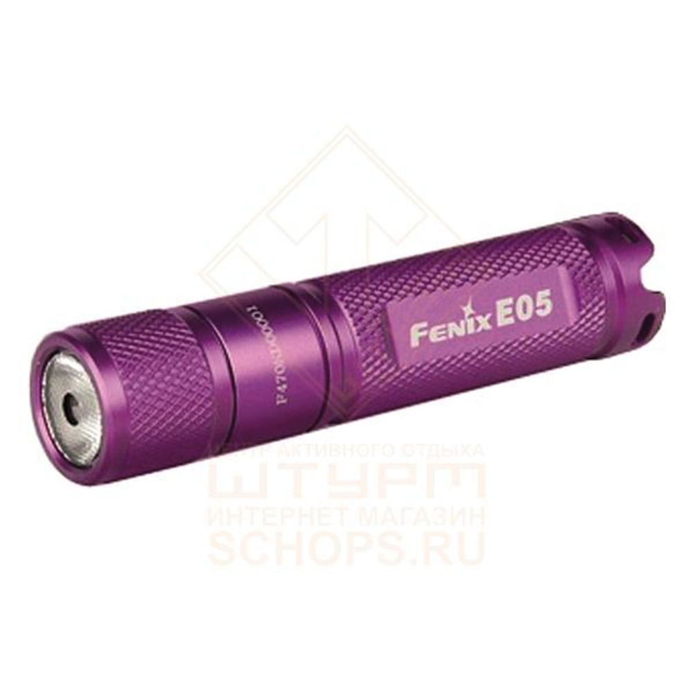 Фонарь брелок Fenix E05 R2, Purple