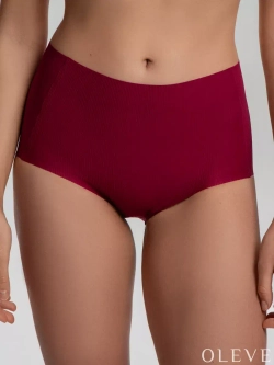 Бесшовные трусы в рубчик Plus size