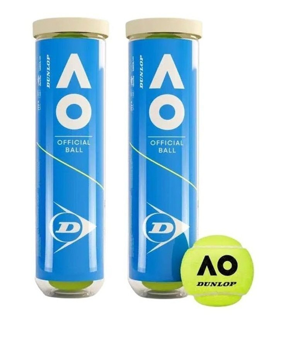 Мячи для тенниса для всех покрытий DUNLOP AUSTRALIAN OPEN 2x4