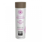 Съедобное масло для тела - Малина и Яблоко от Shiatsu 75 мл.