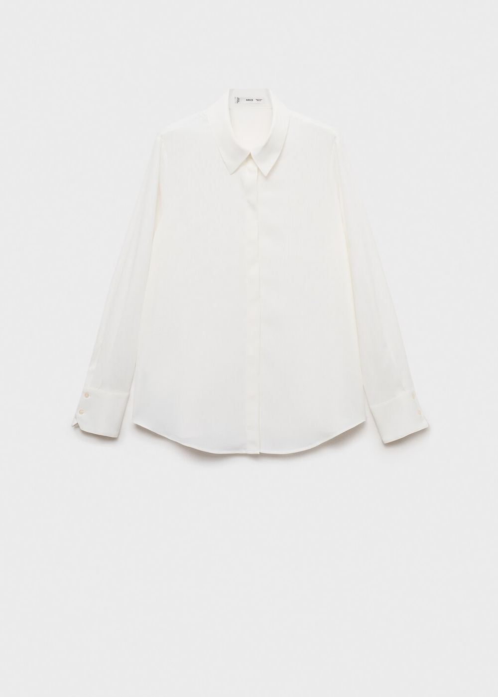 Струящаяся рубашка с длинными рукавами