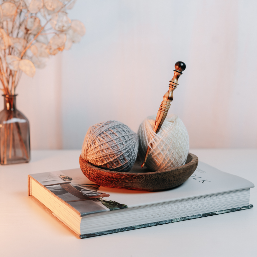 Деревянный крючок для вязания из древесины клена 4 мм. K309