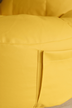 Кресло Комфорт Желтое ЭкоКожа (Классический)