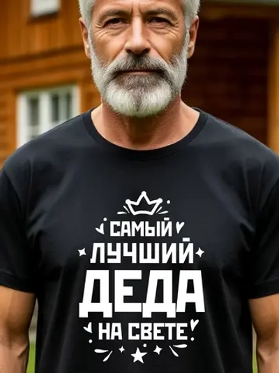Футболка мужская в подарок дедушке