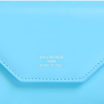 Balenciaga Smooth Calfskin Wallet Mini Women"s Blue