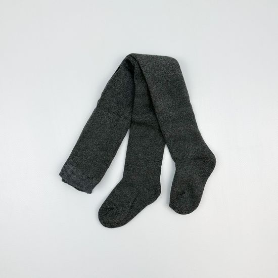 Колготки махровые, Темно-серый меланж