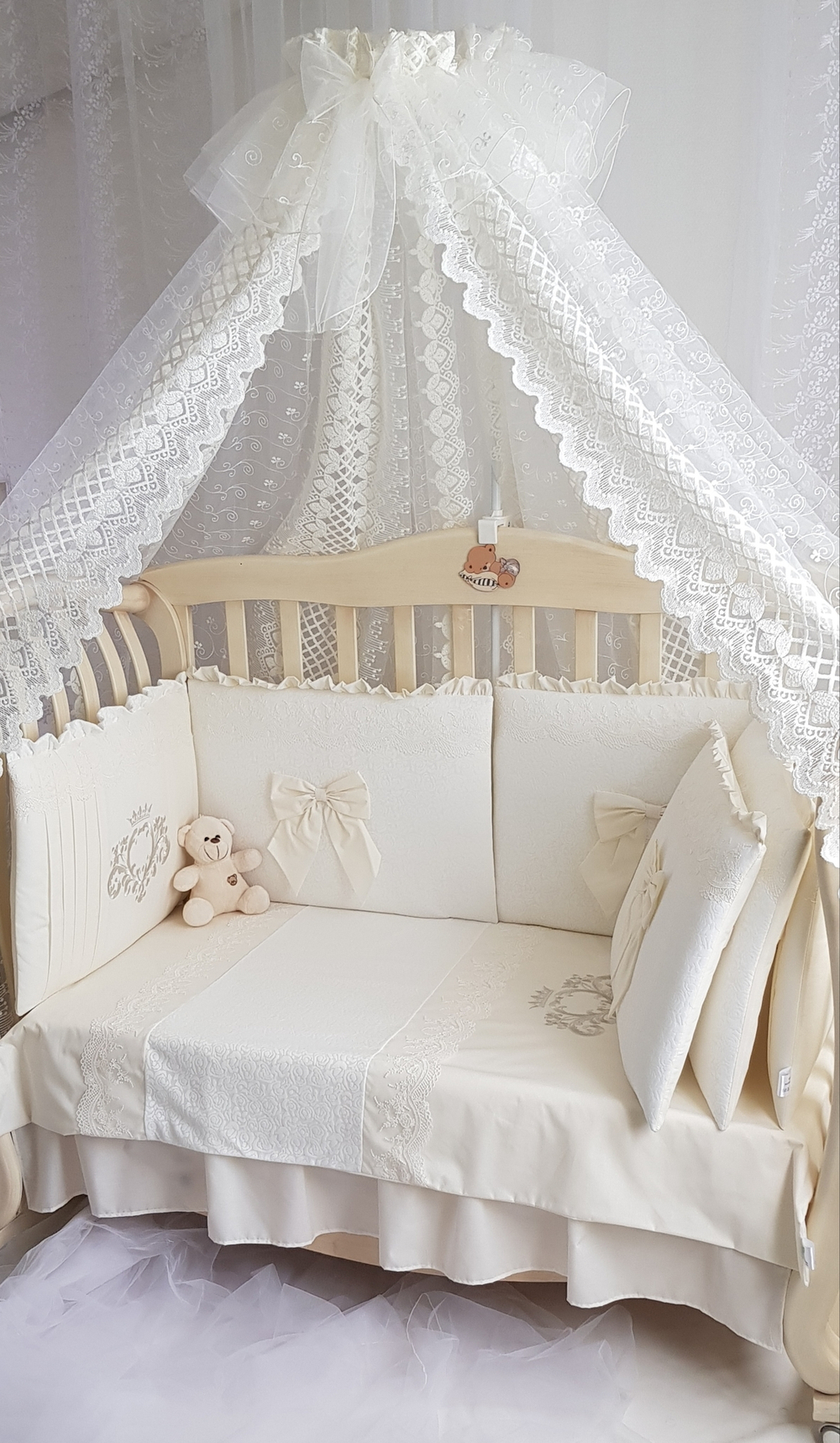 Арт.77719 Набор в кроватку для новорожденных Madrid light