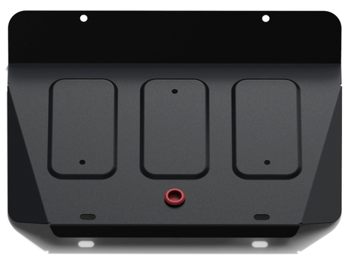 Защита РК АвтоБроня для Nissan Terrano II рестайлинг (V - 2.4; 2.7D) 1996-2002 (устанавл-ся совместно с 111.04136.1), штампованная, сталь 1.8 мм, с крепежом, 111.04137.1