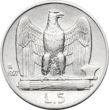 5 лир 1927 Италия