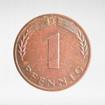 Germany, 1 Pfennig, 1966, (Hamburg Mint - "J"), VF