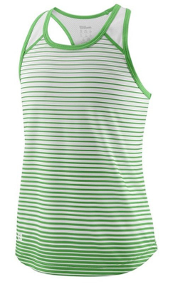 Футболка для девочки теннисная Wilson G Team Striped Tank - разноцветный